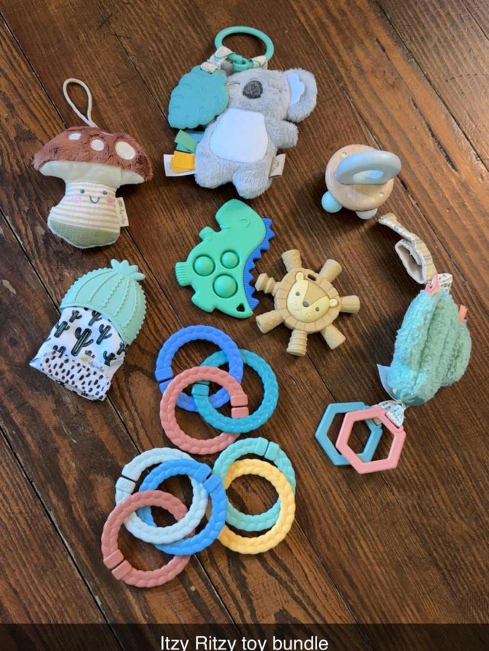 Itzy Ritzy Baby Toy Bundle & pacifier clips